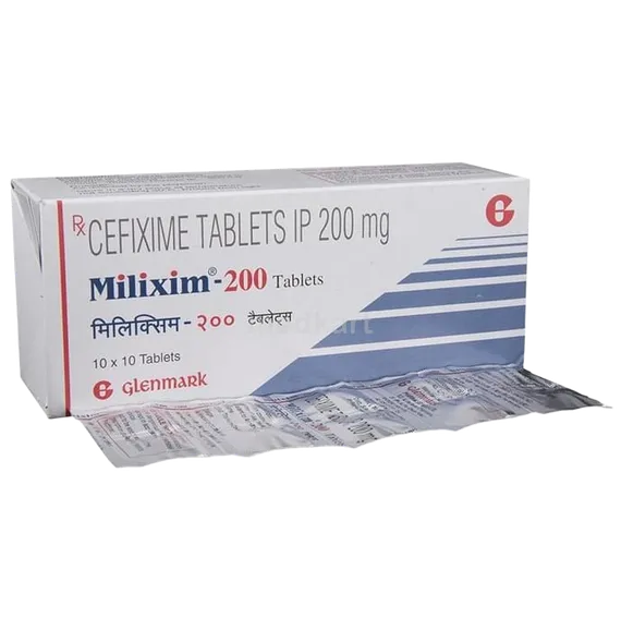 milixim 200mg tablet 10's